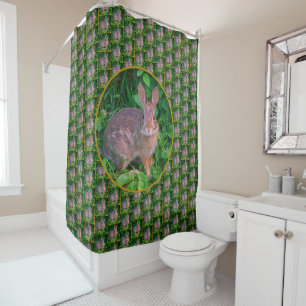 Rideaux De Douche Cute Wild Brown Rabbit Faune