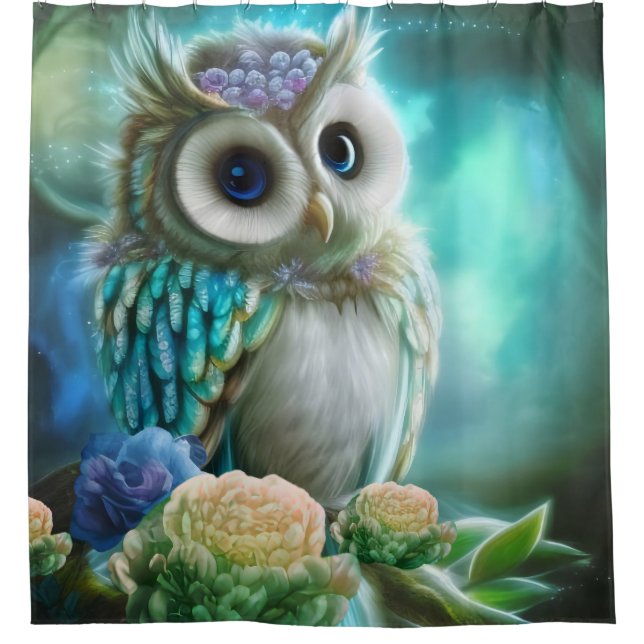 Rideaux De Douche Cutie Owl (Devant)