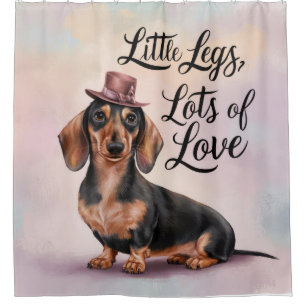 Rideaux De Douche Dachshund Petits Jambes Beaucoup d'amour
