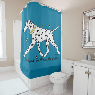 Rideaux De Douche Dalmatien Be Genre Be Brave Be Happy
