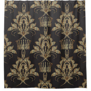 Rideaux De Douche Damas florales brodées : Royal Seamless.