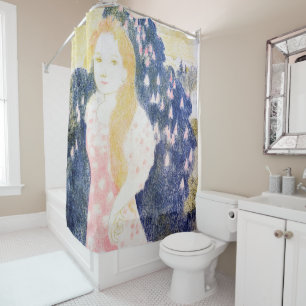 Rideaux De Douche Dame en Robe rose, Maurice Denis