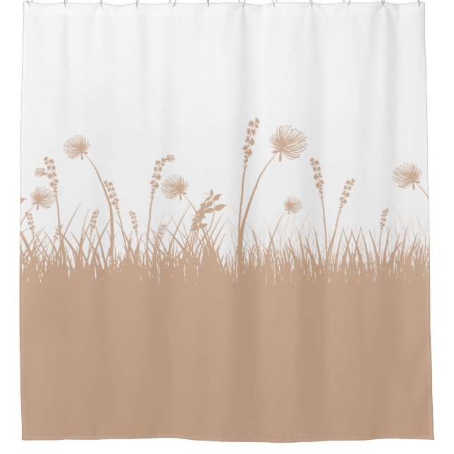 Rideaux De Douche Dandelion dans le jardin d'automne (Devant)