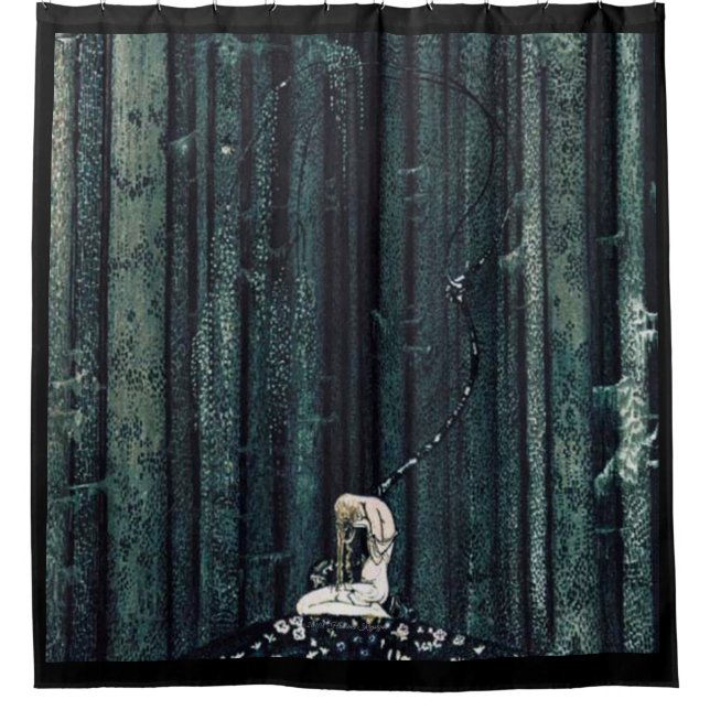 RIDEAUX DE DOUCHE DANS LES BOIS SUIS JE 2 (Devant)