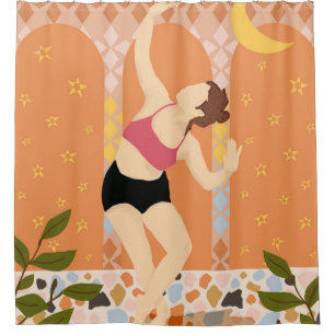 Rideaux De Douche Danse Lune