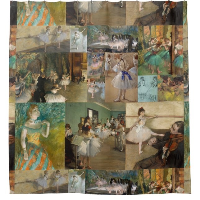 Rideaux De Douche Danseuses de ballet Edgar Degas Peintures et dessi (Devant)