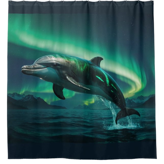 Rideaux De Douche Dauphin d'Imaginaire et Aurora (Devant)