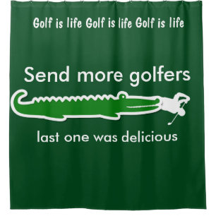 Rideaux de douche de golf pour hommes amusants