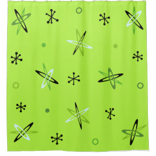 Rideaux De Douche Début de l'ère atomique Chartreuse