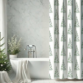 Rideaux De Douche Décor de Noël Scandi