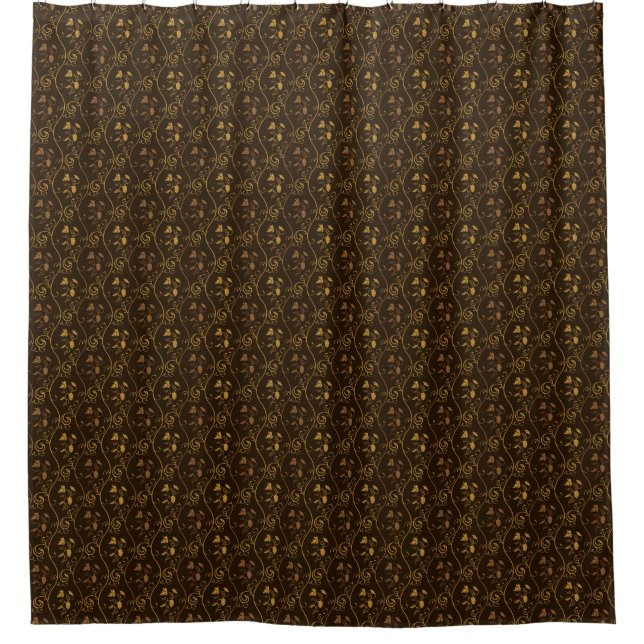 Rideaux De Douche Décor de raisins (Devant)