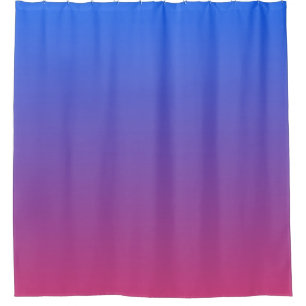 Rideaux De Douche dégradé bleu et rose ombre
