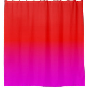 Rideaux De Douche dégradé noir rose, écarlate, rouge, rose