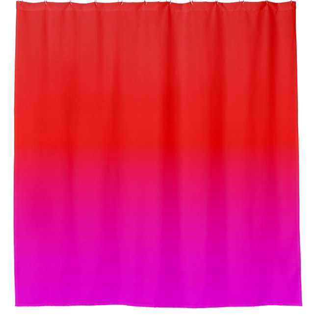 Rideaux De Douche dégradé noir rose, écarlate, rouge, rose (Devant)