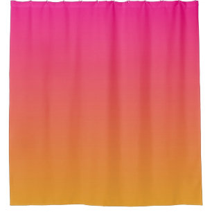 Rideaux De Douche dégradé rose et orange