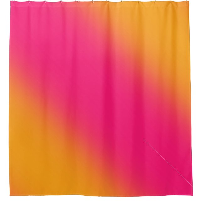 Rideaux De Douche Dégradé rose jaune (Devant)