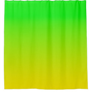 Rideaux De Douche Dégradé vert et jaune du néon
