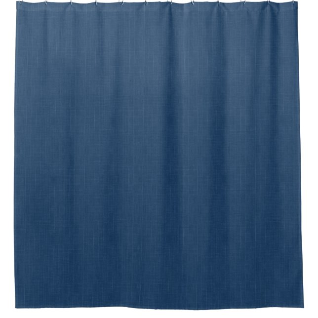 Rideaux De Douche Denim blue solid textured (Devant)