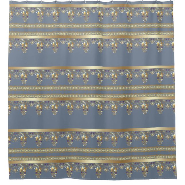 Rideaux De Douche Dentelle d'or (Devant)