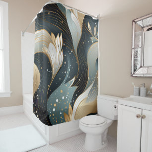 Rideaux De Douche Des torrents d'or et des Motifs complexes Douche C