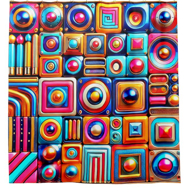 Rideaux De Douche Design artistique (Devant)