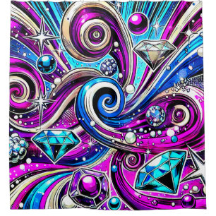 Rideaux De Douche Design diamant