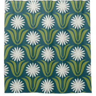 Rideaux De Douche Design motif fluide et fluide. Style scandinave