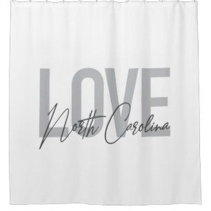 Rideaux De Douche Design urbain simple, moderne, Amour Caroline du N