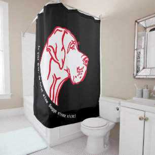 Rideaux De Douche Dessin de déclaration Grand Danois
