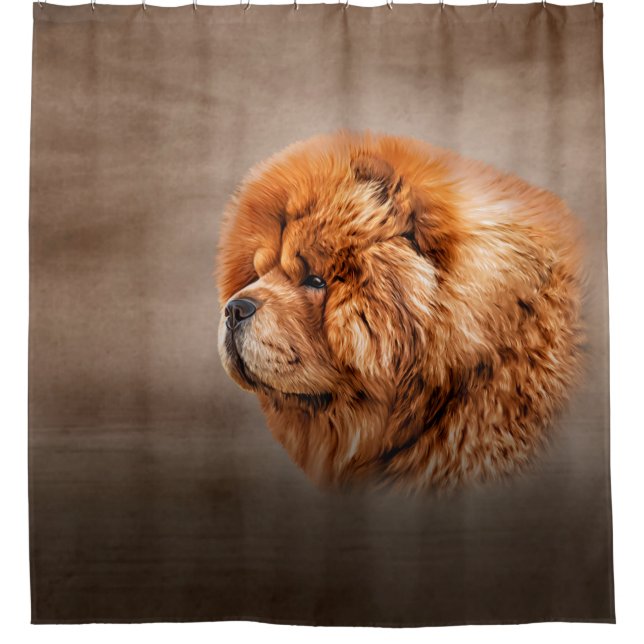 Rideaux De Douche Dessin de la boucherie de chien (Devant)