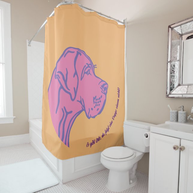 Rideaux De Douche Dessin de relevé de données (En situation)