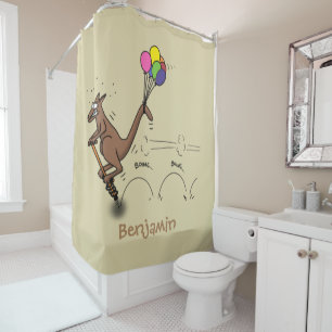Rideaux De Douche Dessin d'humour australien kangourou