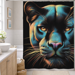 Rideaux De Douche Dessin Pastel Dur Black Panther