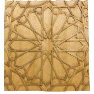 Rideaux De Douche Détail vintage traditionnel de la porte, Maroc
