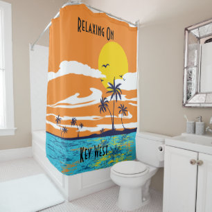 Rideaux De Douche Détente Sur Key West - Nautique
