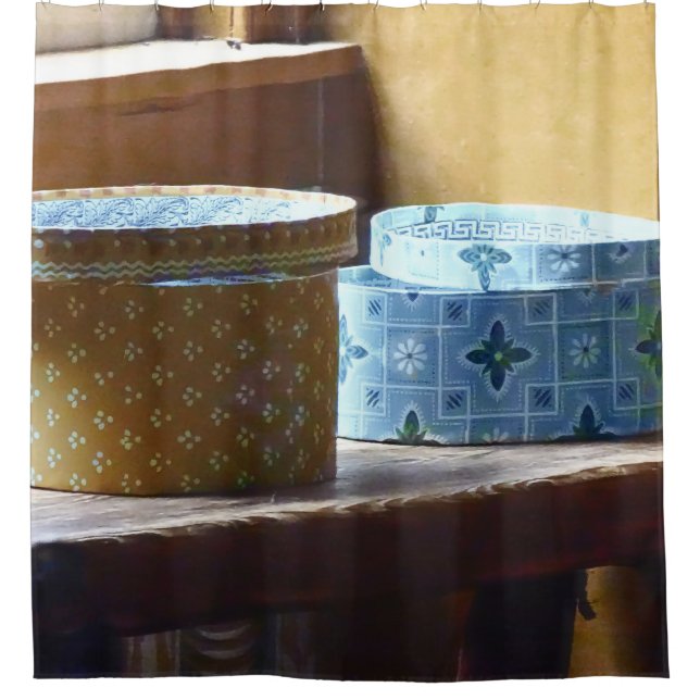 Rideaux De Douche Deux Boîtes Casquettes (Devant)
