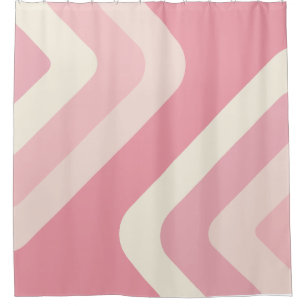 Rideaux De Douche Diamants géants rétro Vanille rose