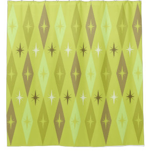 Rideaux De Douche Diamonds Stars Chartreuse, 1950