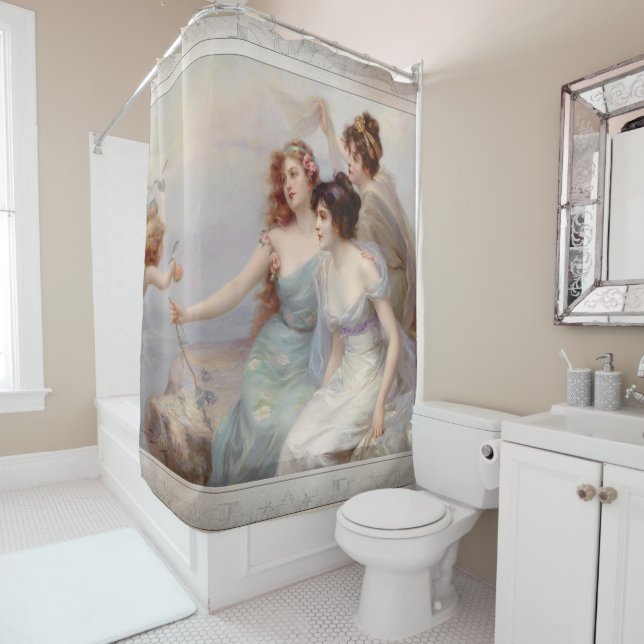 Rideaux De Douche Die drei Grazien par Edouard Bisson (En situation)
