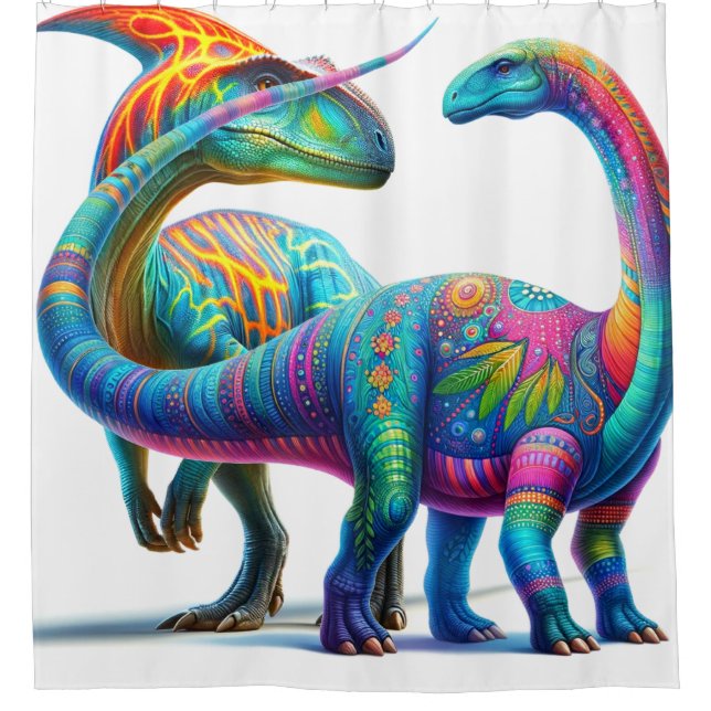 Rideaux De Douche Dinosaure (Devant)