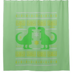 Rideaux De Douche dinosaure vert hanoukka laide
