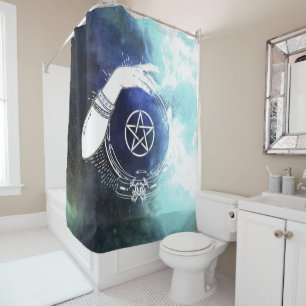 Rideaux De Douche Diseur de bonne aventure mystique boule de cristal