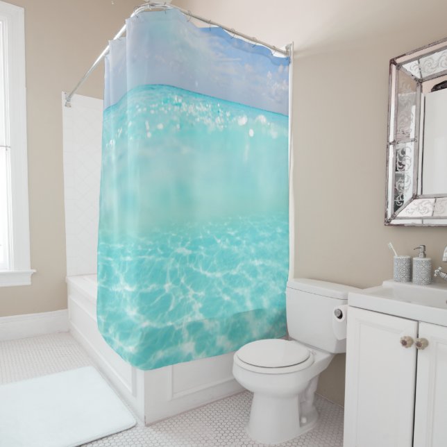Rideaux De Douche Dive into the Caribbean Sea 5 (En situation)