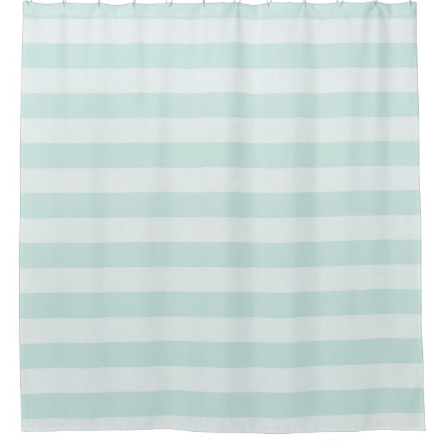 Rideaux De Douche Domaine-Aqua--Blanc-Rayure-Bain-Décor (Devant)