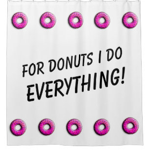 Rideaux De Douche Donut Pinky avec des arrosages colorés + vos idées