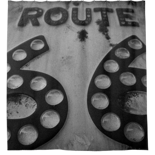 Rideaux De Douche Douche sur l'itinéraire 66 (Devant)