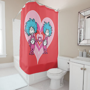 Rideaux De Douche Dr. Seuss Saint-Valentin Chose 1 Chose 2