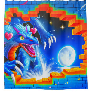 Rideaux De Douche Dragon Art