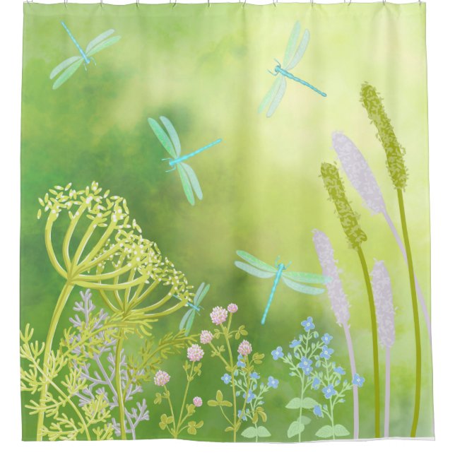 Rideaux De Douche Dragonfly Meadow (Devant)