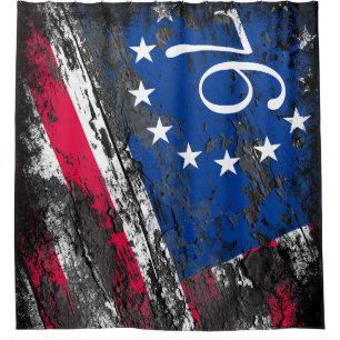 Rideaux De Douche Drapeau Betsy Ross 1776 4 juillet patriotique